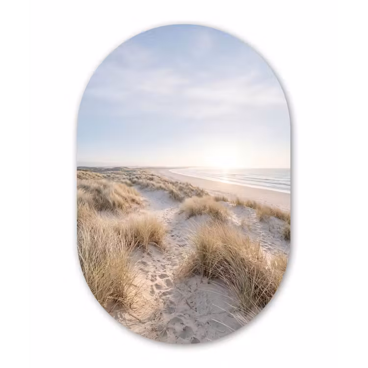 Muurovaal aluminium - Duinen - Strand - Beige — 1