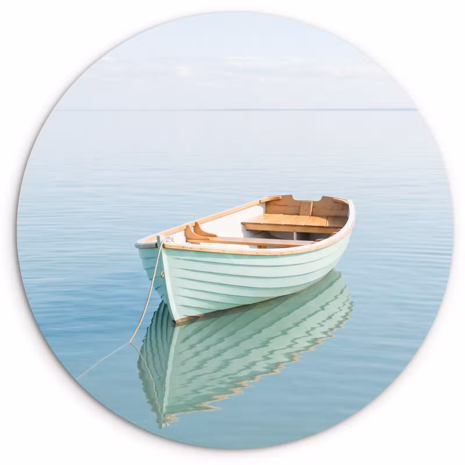 Muurcirkel - Minimalistisch - Boot - Zee — 1