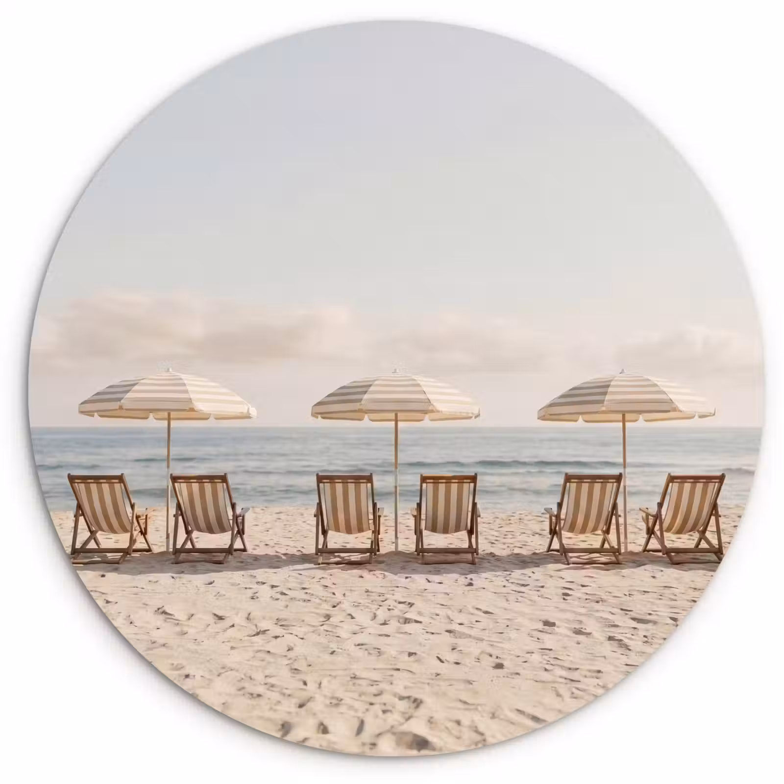 Muurcirkel - Strand - Stoelen - Parasol — 1
