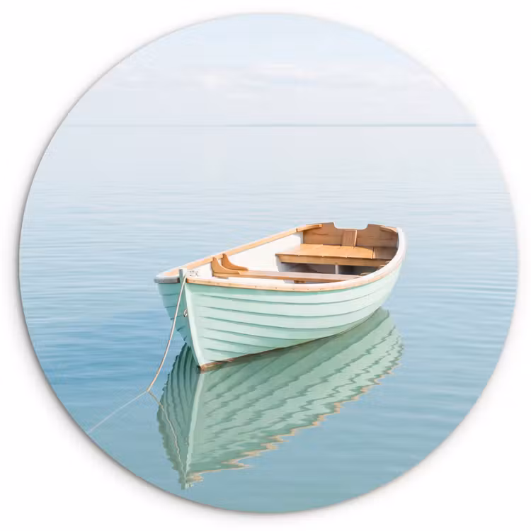 Muurcirkel - Minimalistisch - Boot - Zee — 1