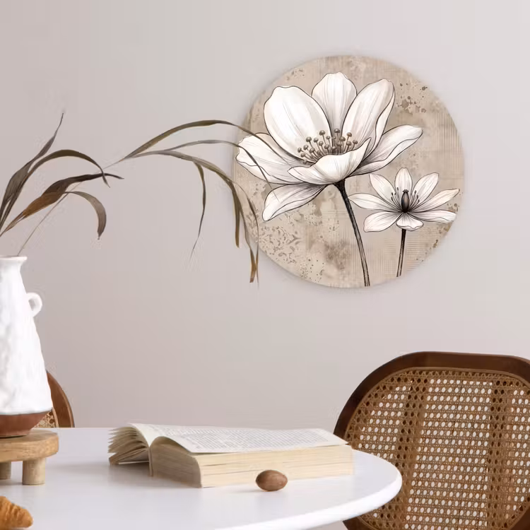 Muurcirkel - Modern - Design - Wit — 4