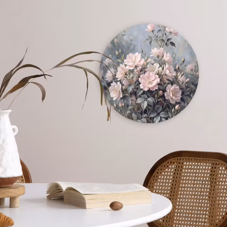 Muurcirkel - Rozen - Illustratie - Roze — 4