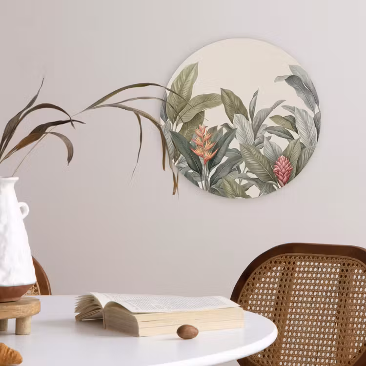 Muurcirkel - Tropisch - Planten - Modern - Groen — 4