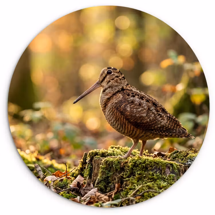 Muurcirkel - Houtsnip - Bos - Bladeren - Herfst - Gecamoufleerd — 1