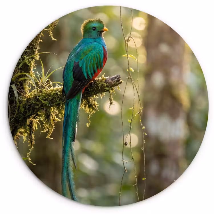 Muurcirkel - Quetzal - Jungle - Natuur - Groen — 1