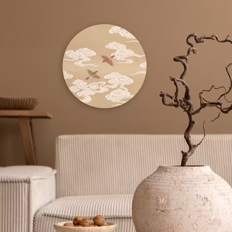 Muurcirkel - Vogels - Vliegen - Beige — 2