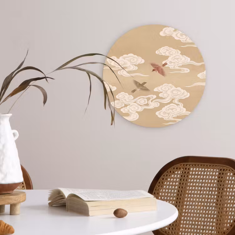 Muurcirkel - Vogels - Vliegen - Beige — 4