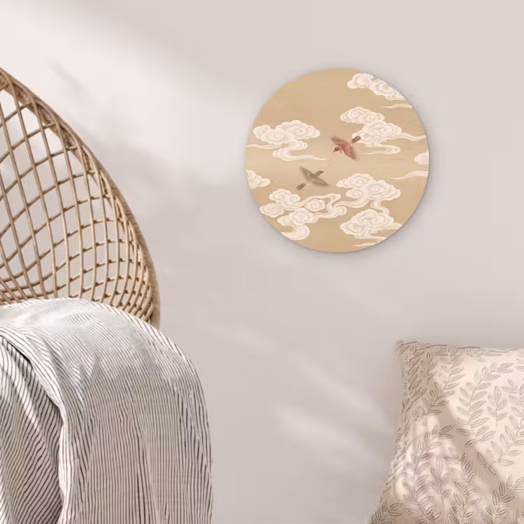 Muurcirkel - Vogels - Vliegen - Beige — 5