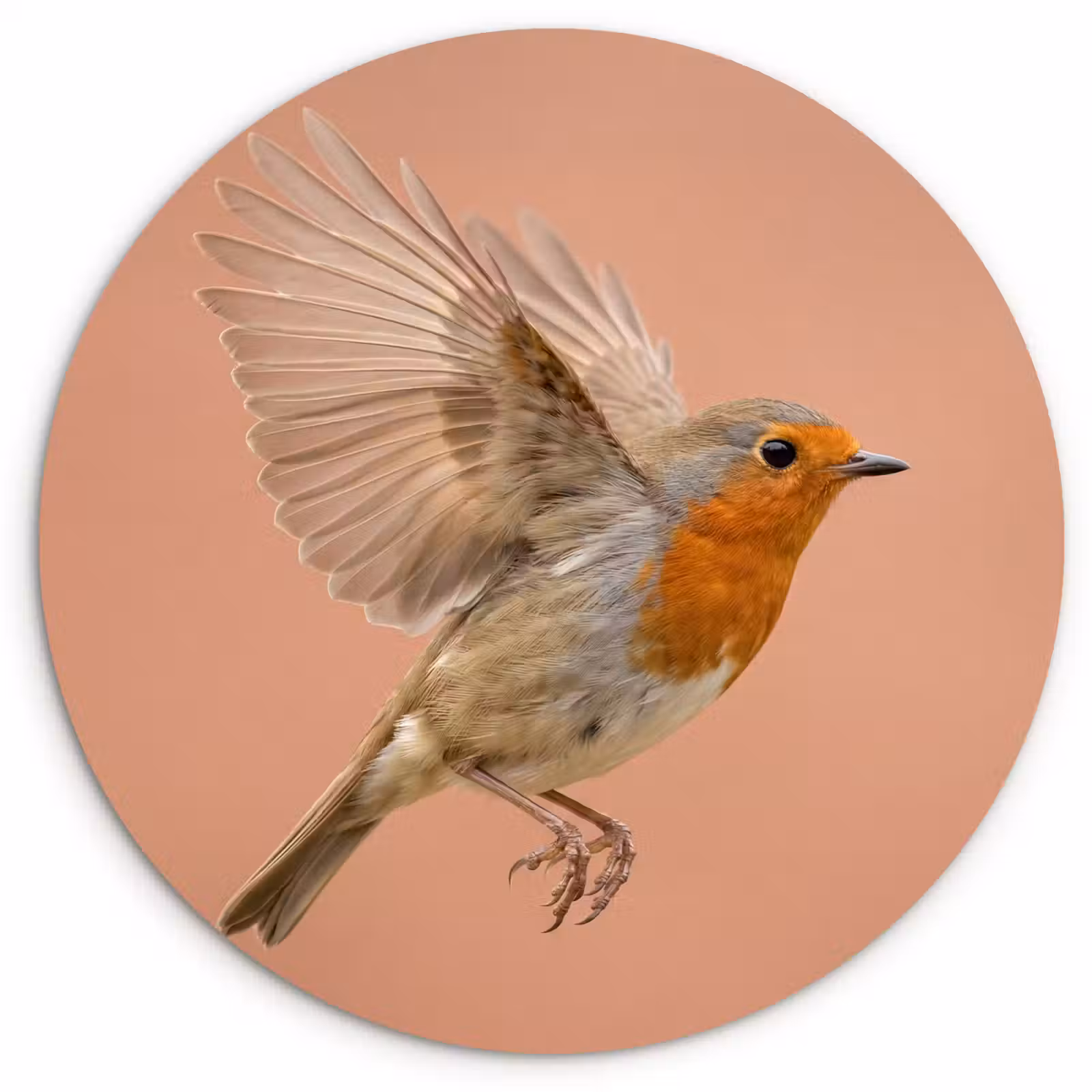 Muurcirkel - Roodborst - Natuur - Roze — 1