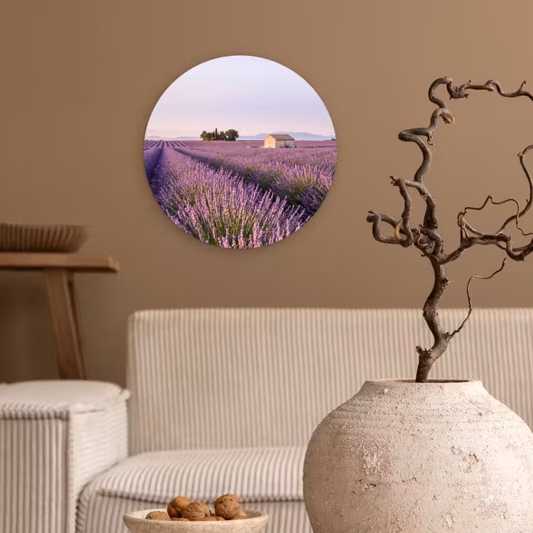 Muurcirkel - Lavendel - Landschap - Sereen - Paars — 2