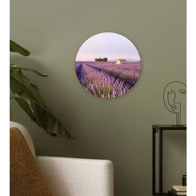 Muurcirkel - Lavendel - Landschap - Sereen - Paars — 3