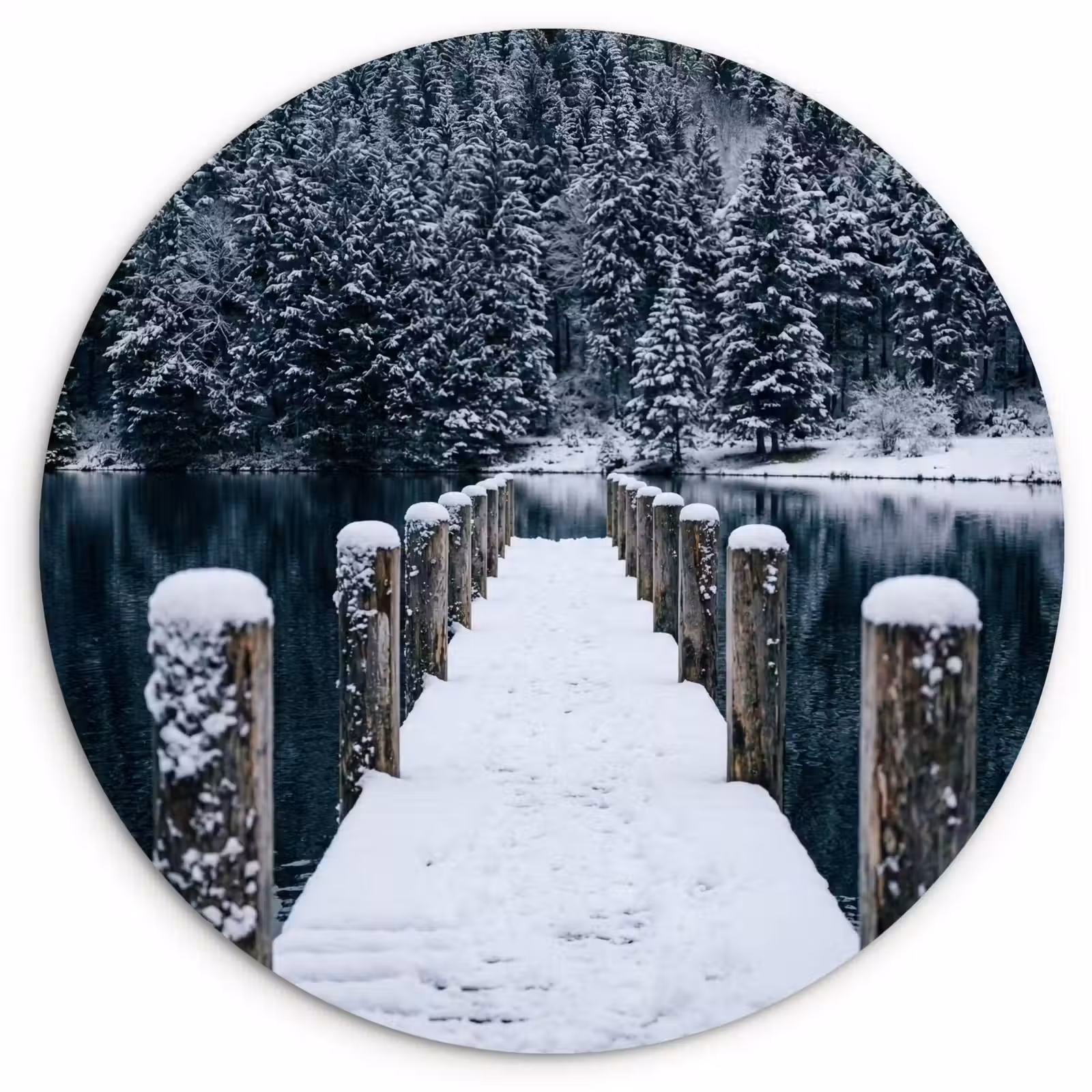 Muurcirkel - Steiger - Meer - Sneeuw - Bergen - Rustgevend — 1