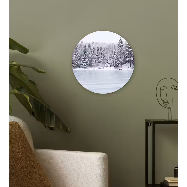 Muurcirkel - Meer - Dennen - IJs - Winter - Rustgevend — 3