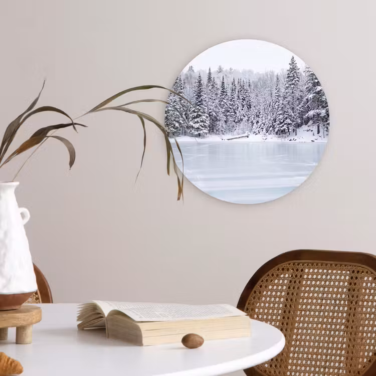 Muurcirkel - Meer - Dennen - IJs - Winter - Rustgevend — 4