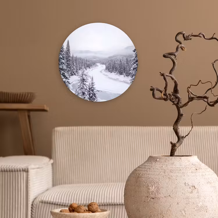 Muurcirkel - Rivier - Bevroren - Landschap - Winter — 2