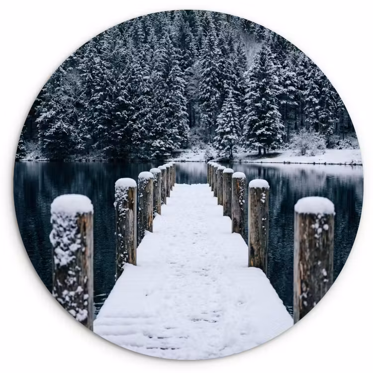 Muurcirkel - Steiger - Meer - Sneeuw - Bergen - Rustgevend — 1
