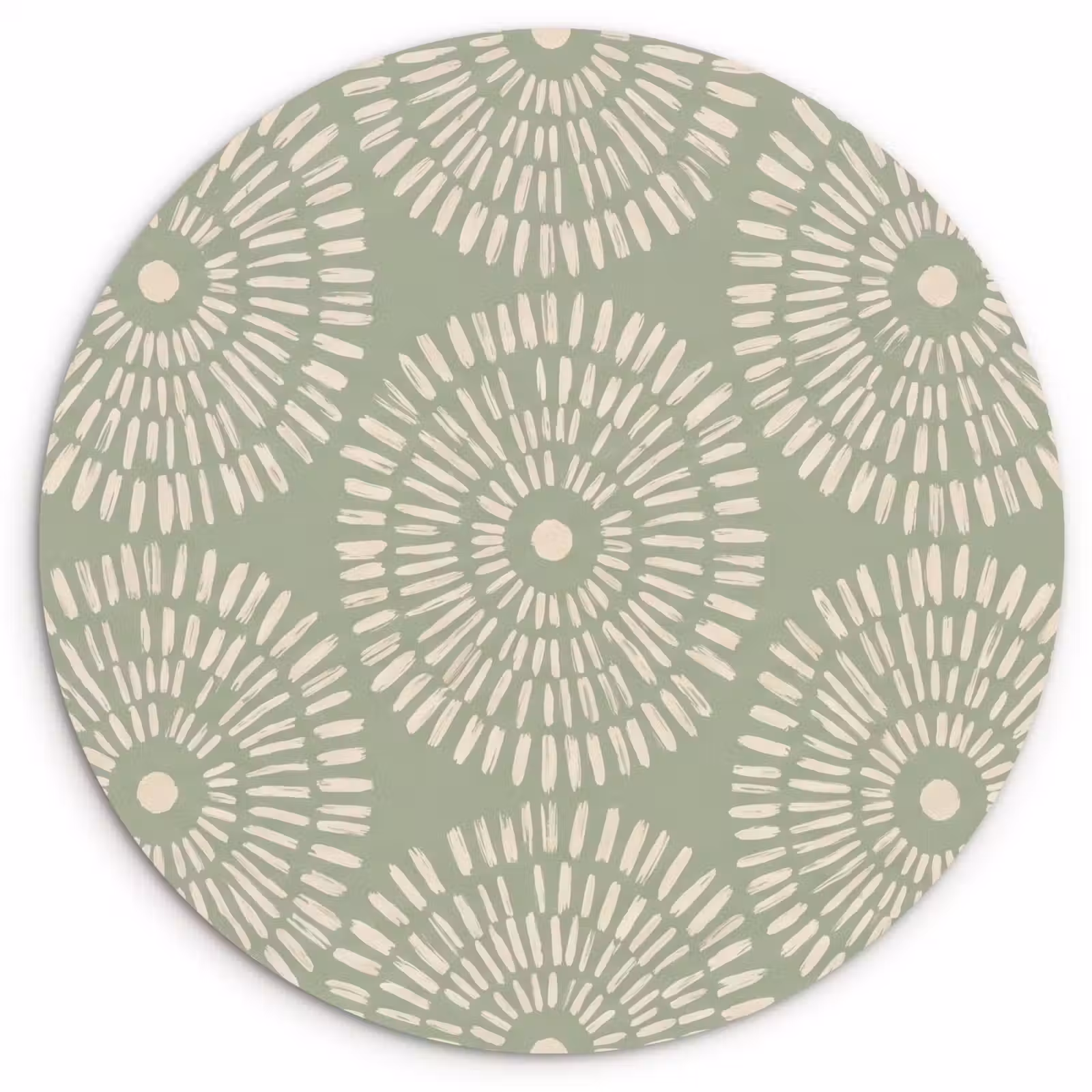Muurcirkel - Patroon - Cirkels - Abstract - Modern - Groen — 1