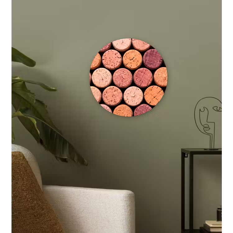 Muurcirkel - Kurk - Patroon - Abstract - Modern - Rood — 3