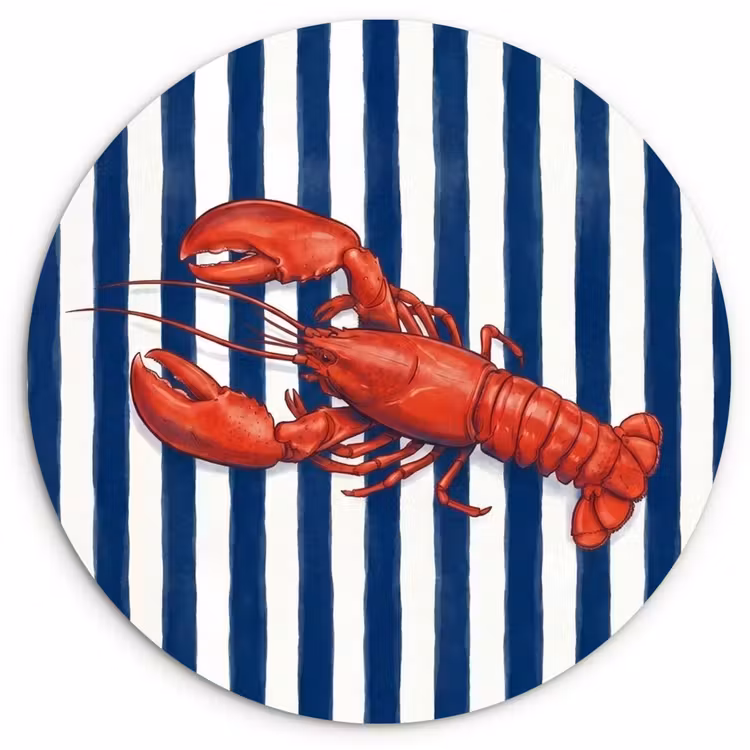 Muurcirkel - Schaaldier - Kreeft - Marine - Illustratie - Rood — 1