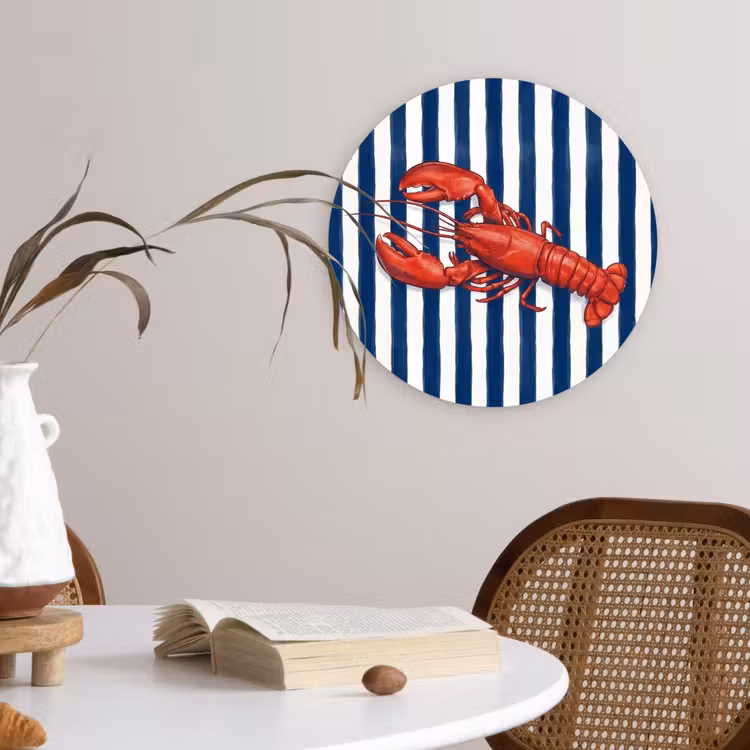 Muurcirkel - Schaaldier - Kreeft - Marine - Illustratie - Rood — 4