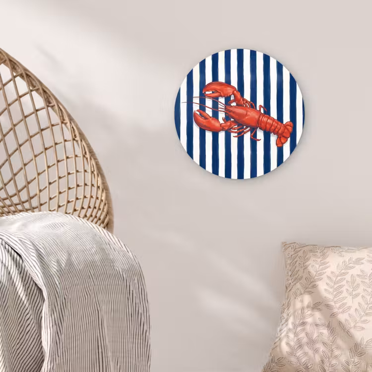 Muurcirkel - Schaaldier - Kreeft - Marine - Illustratie - Rood — 5