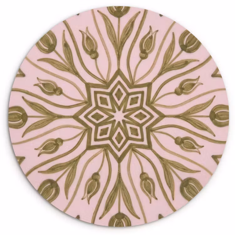 Muurcirkel - Patroon - Mandala - Decoratie - Abstract - Groen — 1
