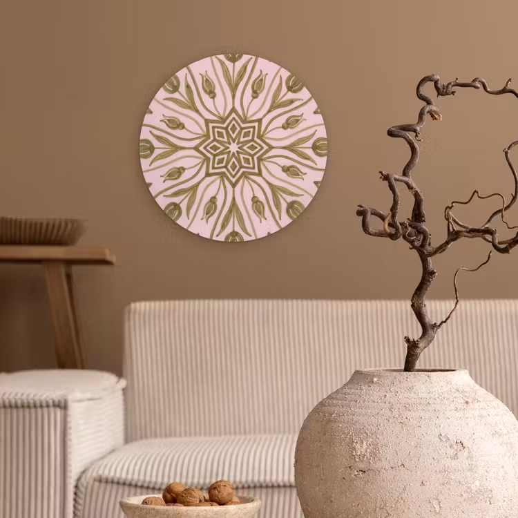 Muurcirkel - Patroon - Mandala - Decoratie - Abstract - Groen — 2