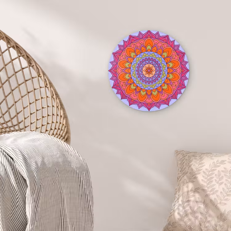 Muurcirkel - Mandala - Cirkel - Abstract - Kleurrijk - Patroon — 5