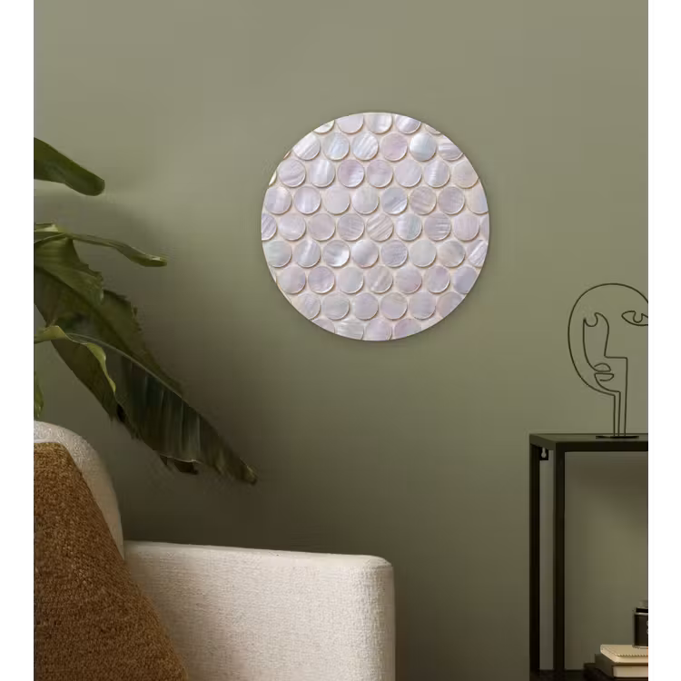 Muurcirkel - Patroon - Cirkels - Abstract - Modern - Wit — 3