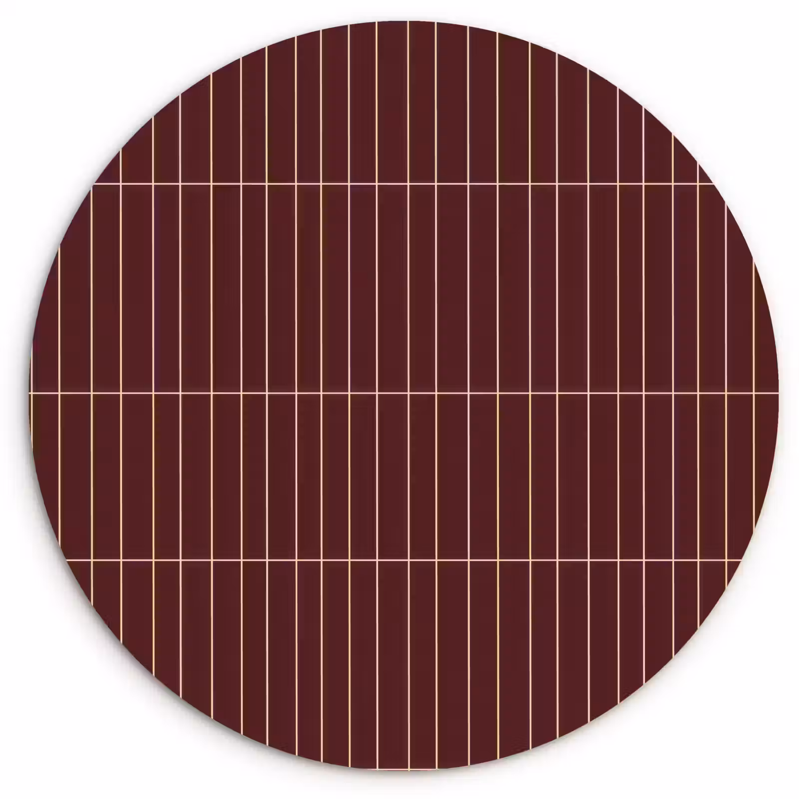 Muurcirkel - Lijnen - Patroon - Bordeaux — 1