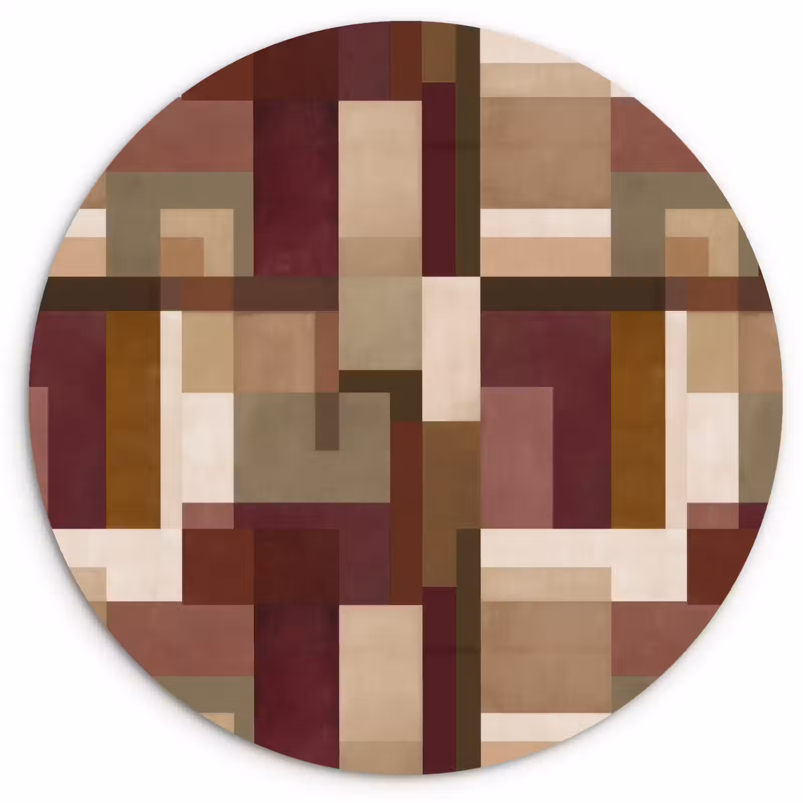 Muurcirkel - Modern - Geometrie - Kleurrijk — 1