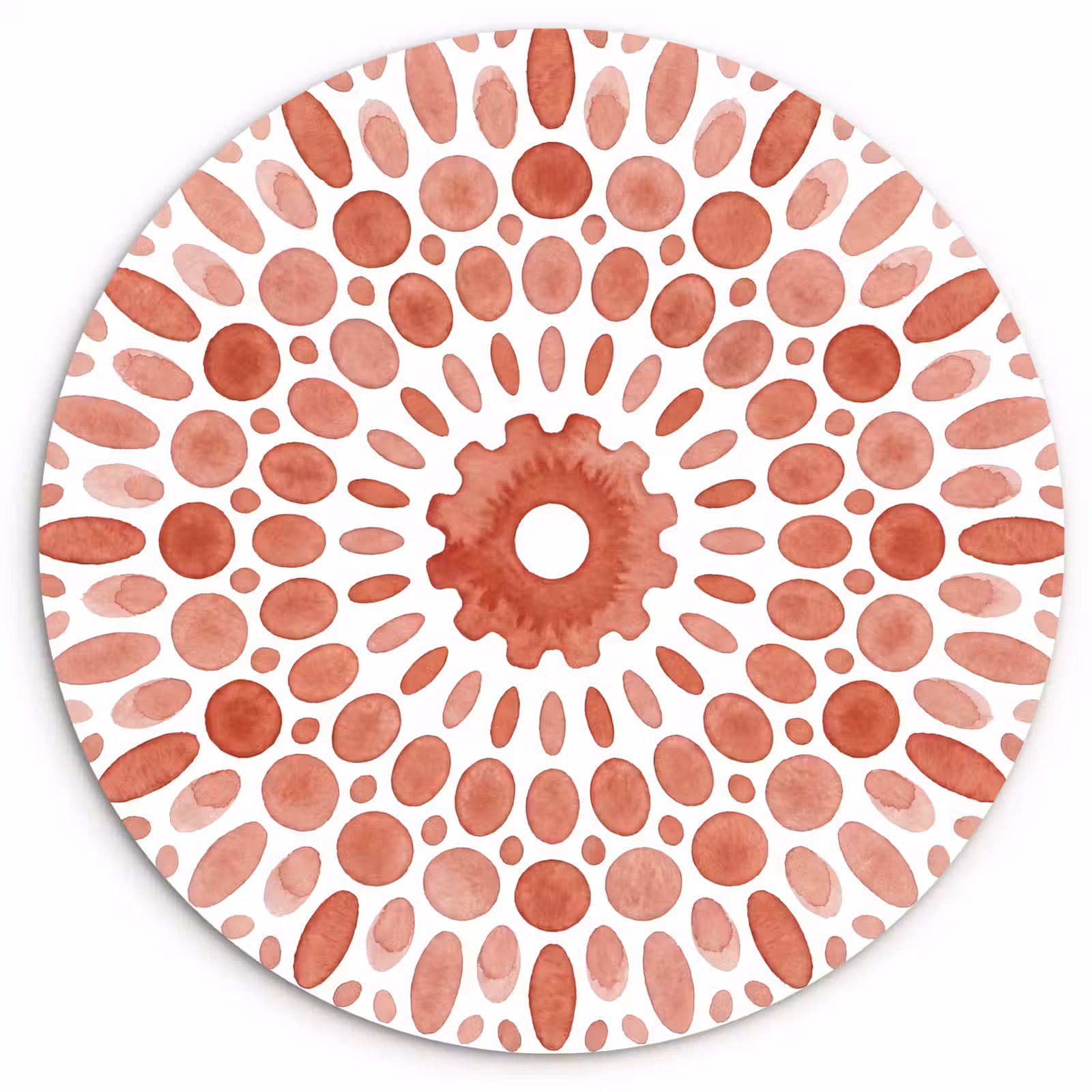Muurcirkel - Patroon - Cirkels - Abstract - Modern - Rood — 1