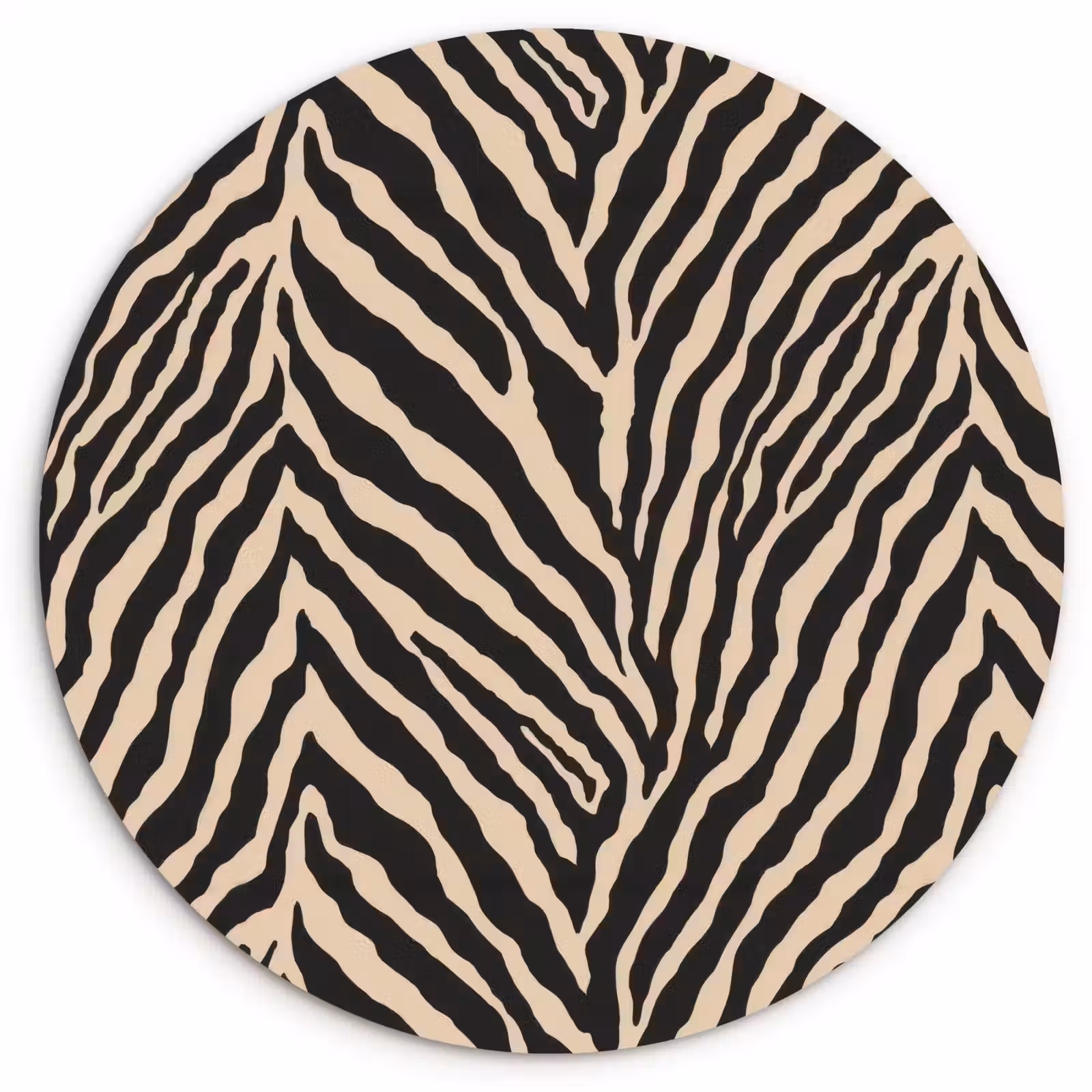 Muurcirkel - Zebra - Klassiek - Zwart — 1