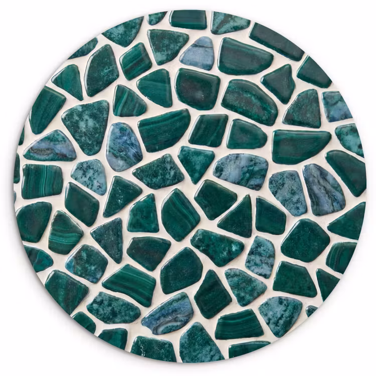 Muurcirkel - Textuur - Steen - Groen - Abstract - Patroon — 1