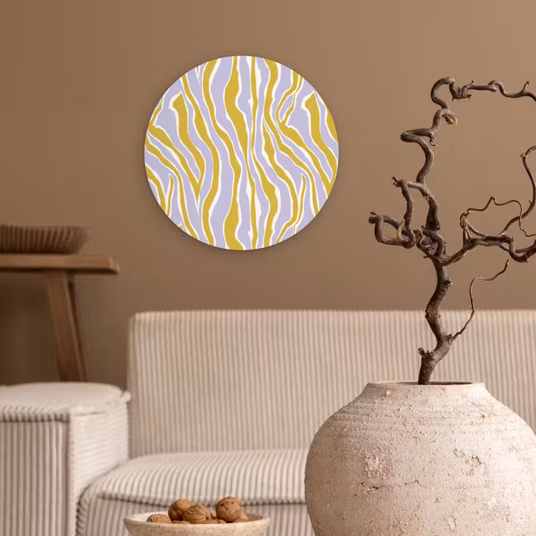 Muurcirkel - Zebra - Modern - Meerkleurig — 2