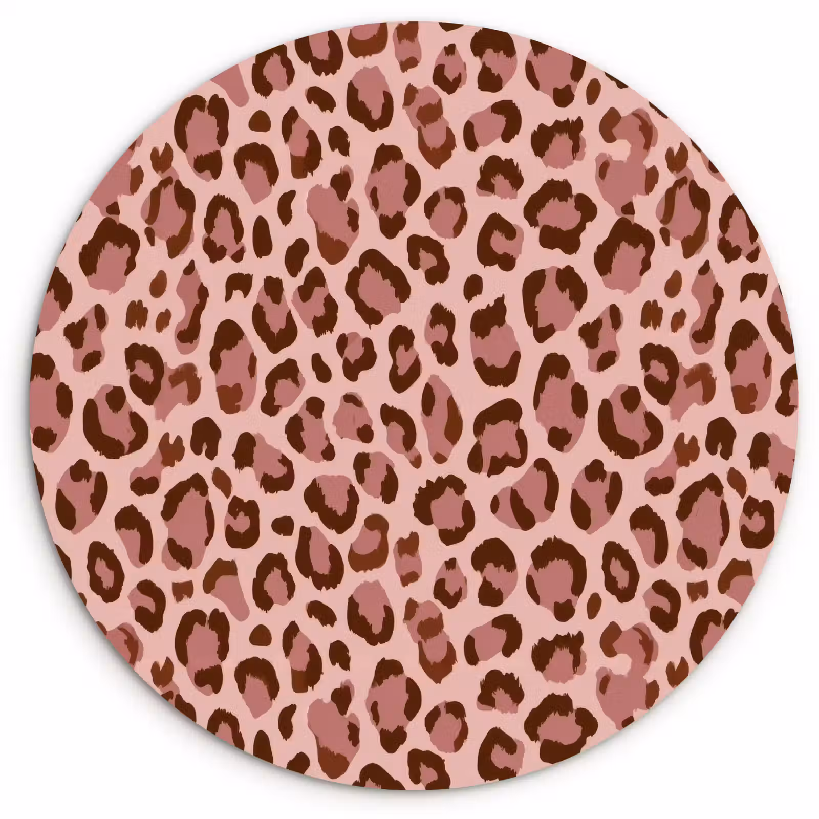 Muurcirkel - Luipaard - Patroon - Roze — 1