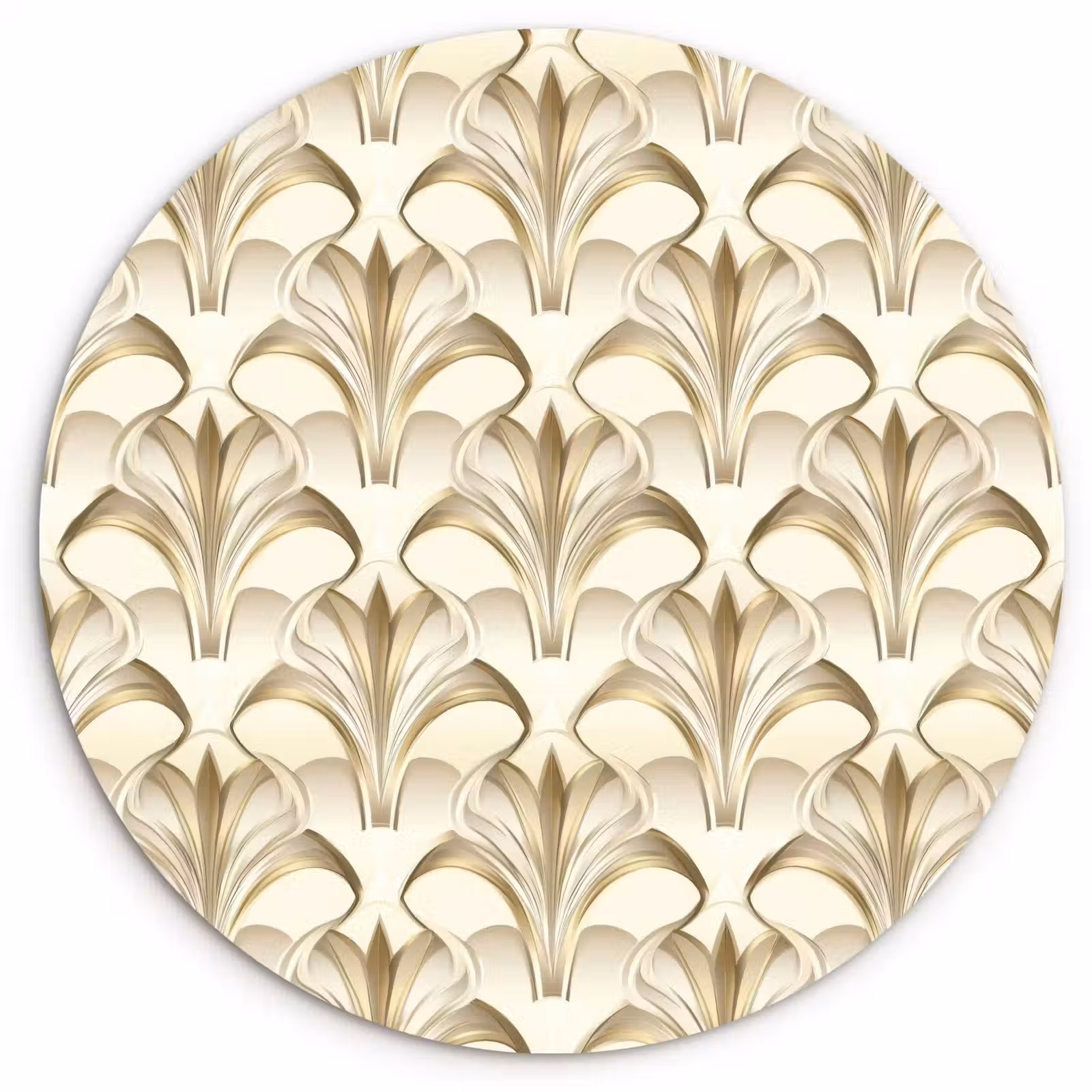 Muurcirkel - Ornament - Barok - Goud — 1
