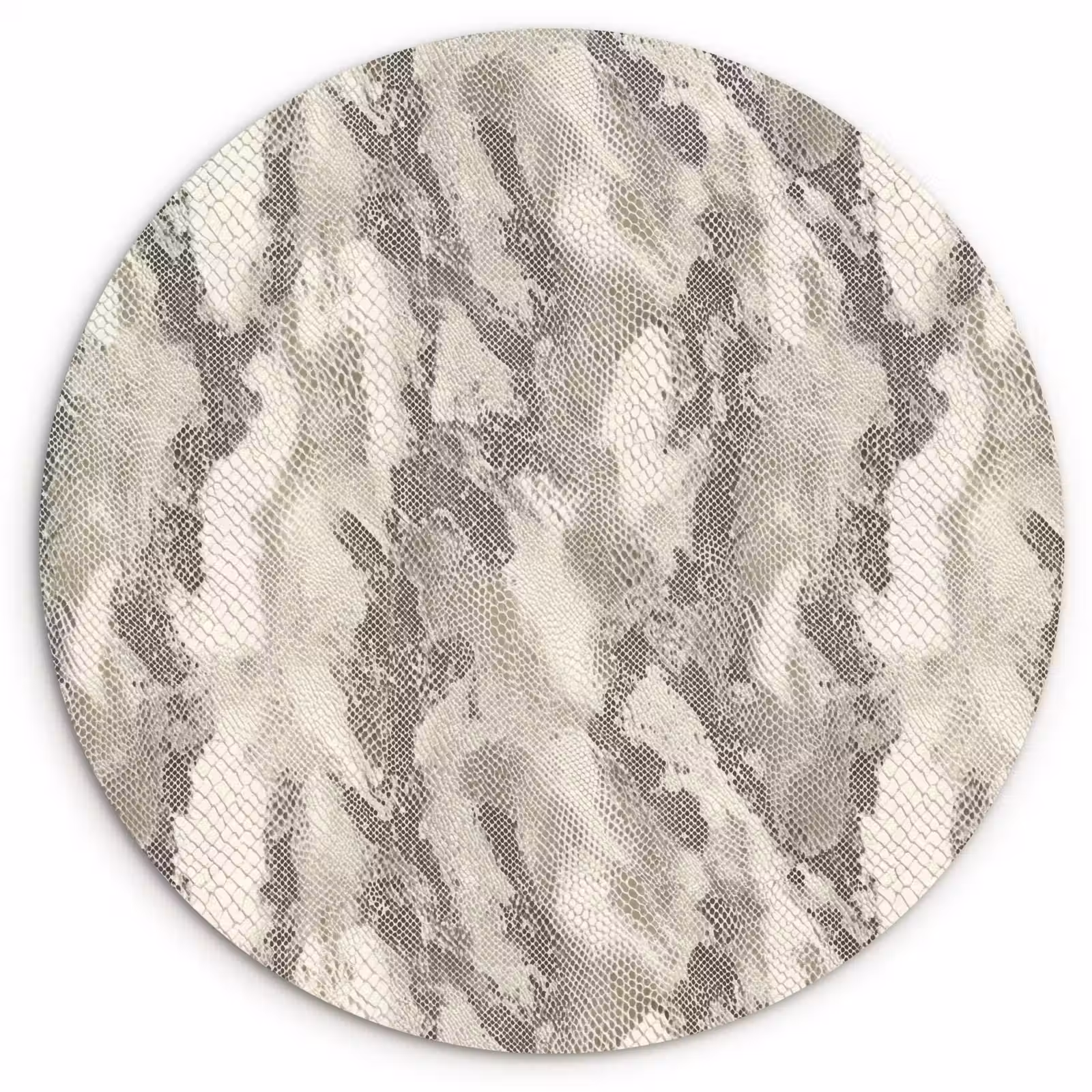 Muurcirkel - Slang - Patroon - Taupe — 1