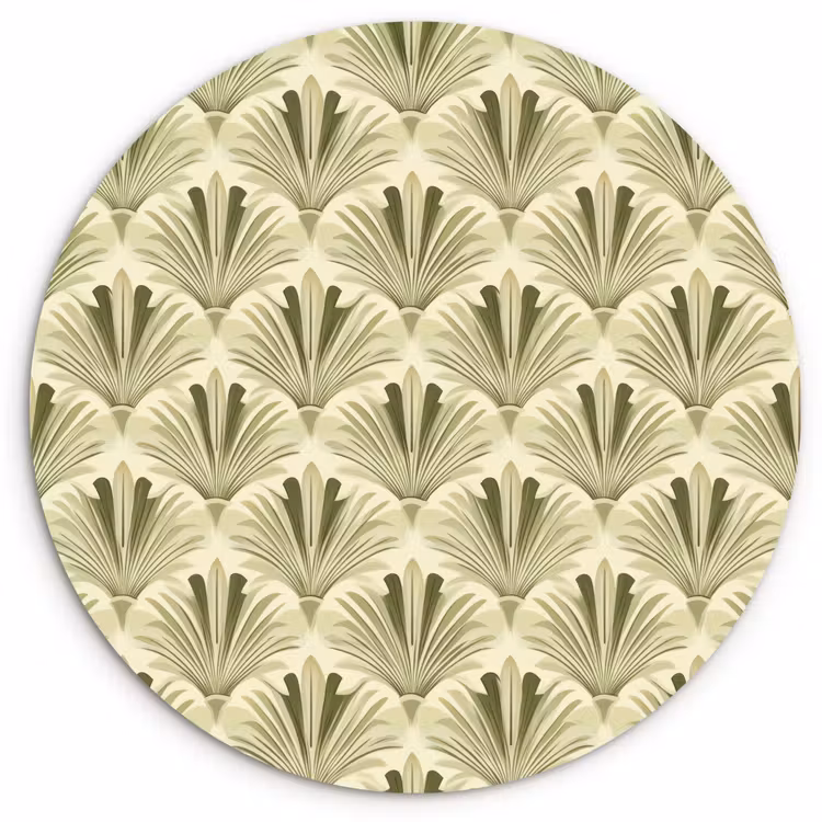 Muurcirkel - Klassiek - Waaier - Groen — 1