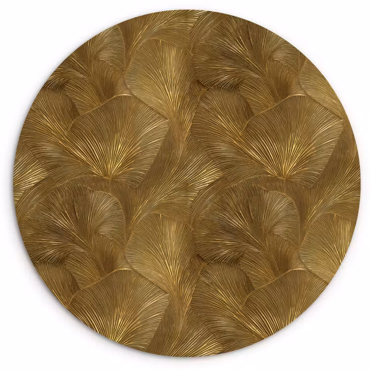 Muurcirkel - Organisch - Lijnen - Goud — 1