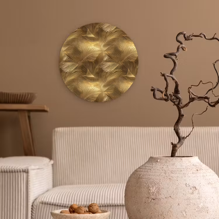 Muurcirkel - Palm - Waaier - Goud — 2