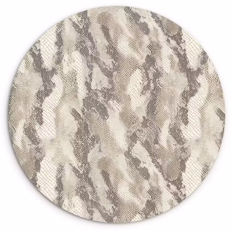 Muurcirkel - Slang - Patroon - Taupe — 1