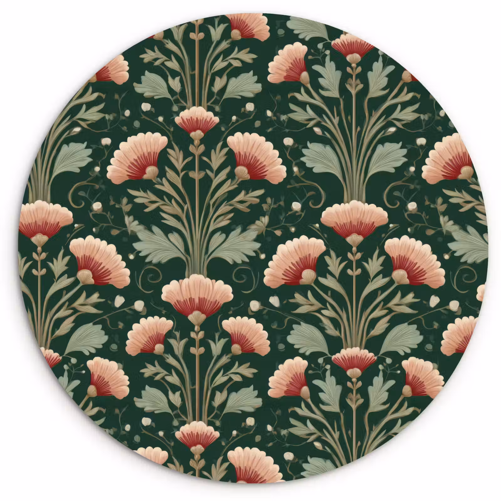 Muurcirkel - Patroon - Botanisch - Kleurrijk — 1