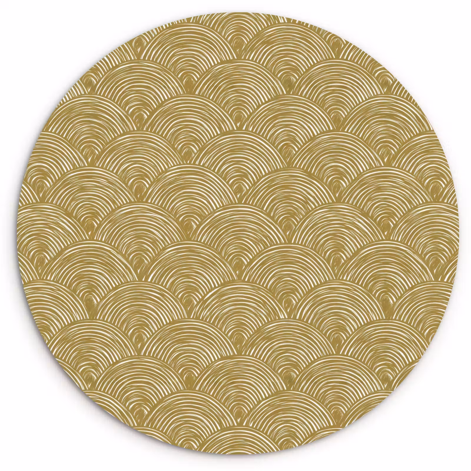 Muurcirkel - Waaier - Geometrisch - Groen — 1