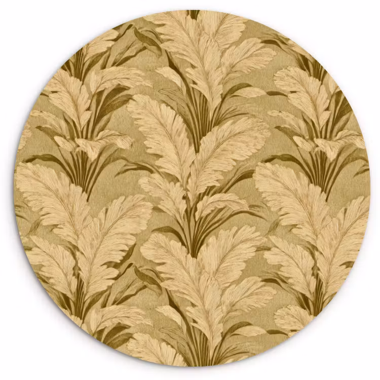 Muurcirkel - Palmbladeren - Klassiek - Groen — 1