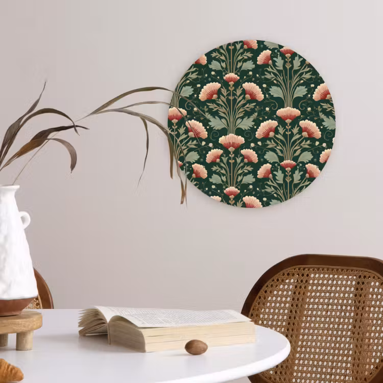 Muurcirkel - Patroon - Botanisch - Kleurrijk — 4