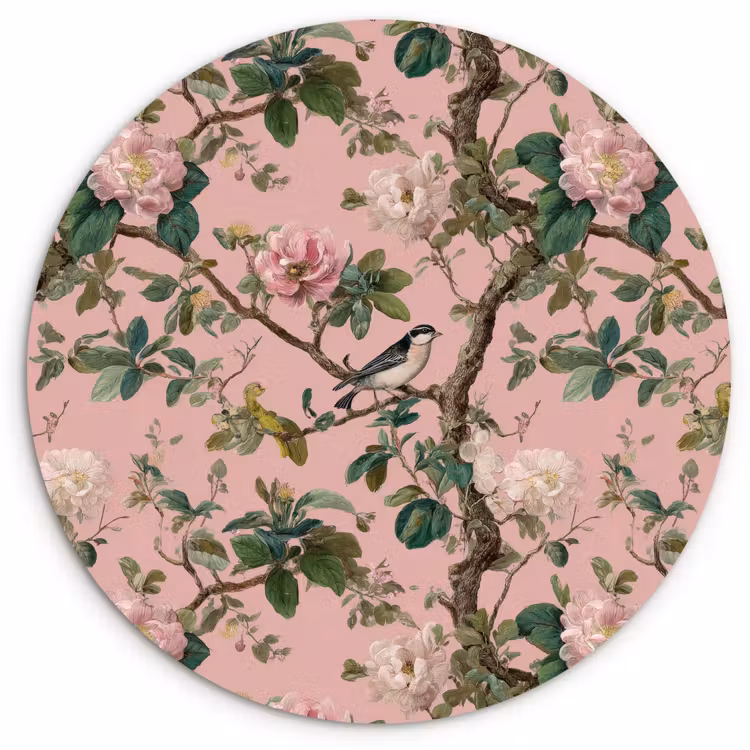Muurcirkel - Pioenrozen - Botanisch - Vogel — 1