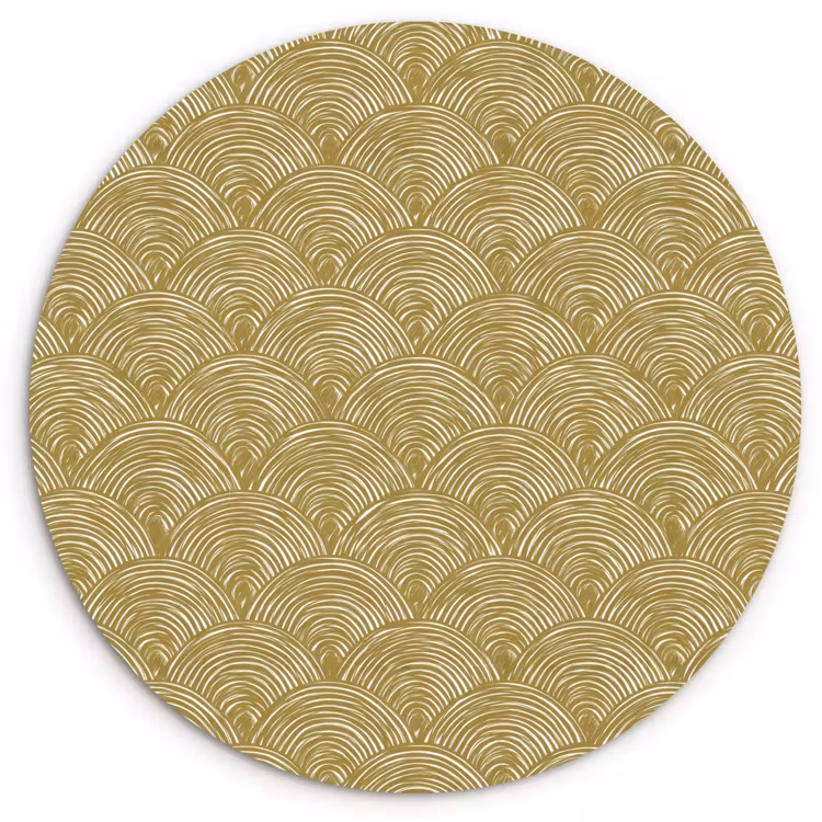 Muurcirkel - Waaier - Geometrisch - Groen — 1