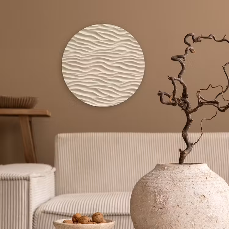 Muurcirkel - Zand - Golven - Beige — 2