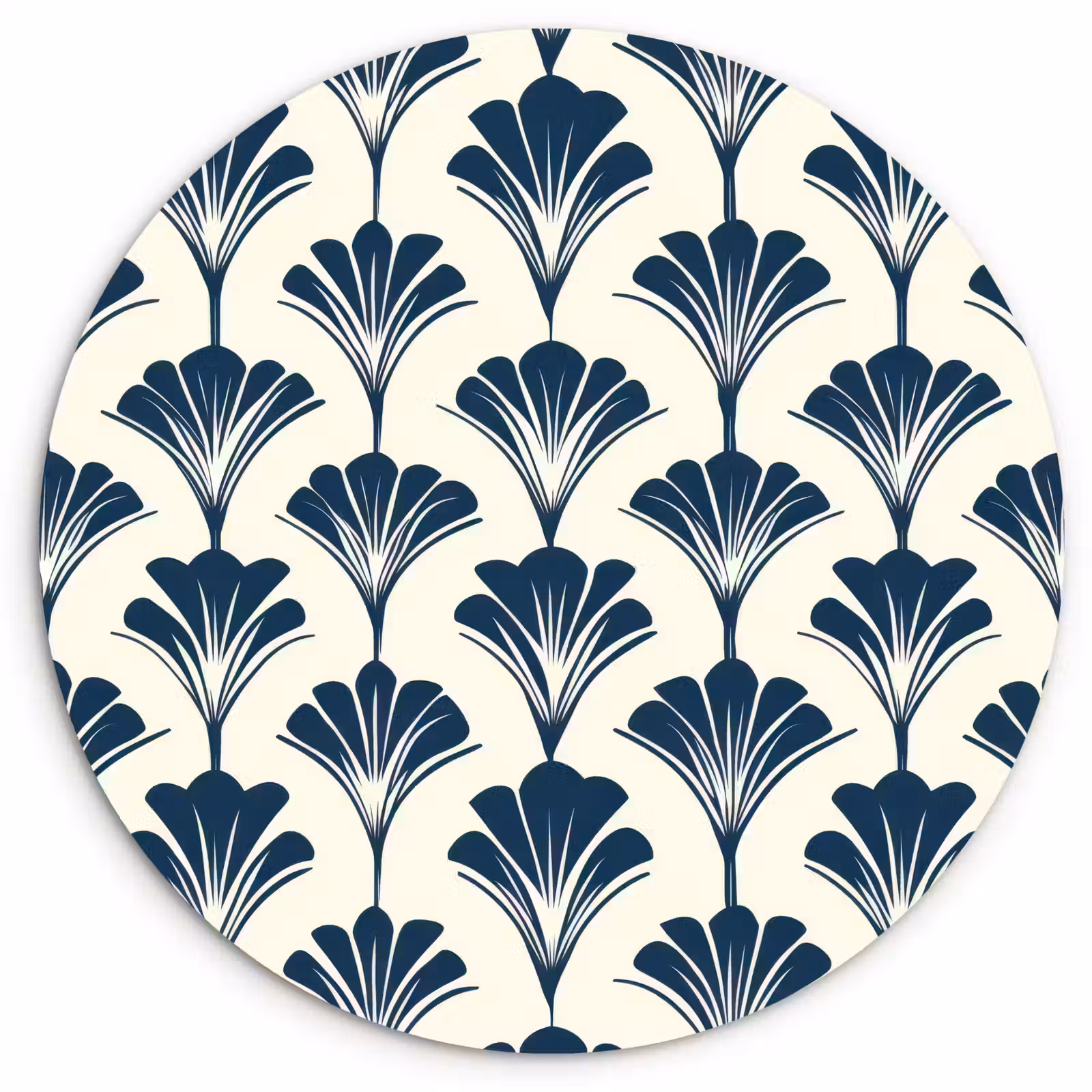 Muurcirkel - Klassiek - Motief - Blauw — 1